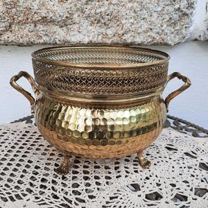 Grand pot décoratif en métal pour la décoration intérieure et extérieure, balcon, patio, maison. - Product Image 5