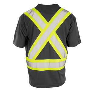 OEM Lightweight Breathable Hi-Vis Reflective T-<b>Shirts</b> Construction Custom Logo Workwear Road Traffic Safety T-<b>Shirts</b> - Product Image 3