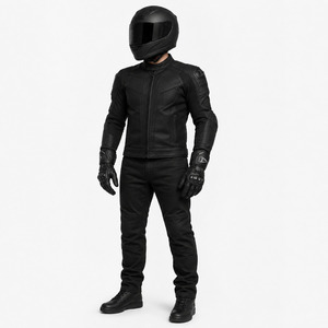 Gants de moto en cuir Pyrotect à doigts entiers, respirants, résistants à l'usure, fermeture à boucle, unisexe - Product Image 3