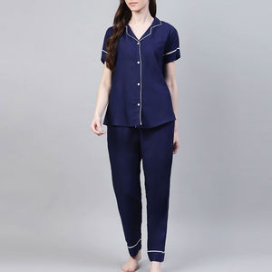 Pijamas de Invierno para Mujer al por Mayor, Conjuntos de Pijamas de 2 Piezas de Viscosa de Bambú, Fabricante Personalizado - Product Image 3