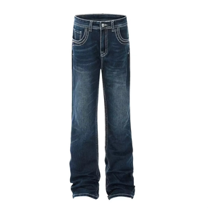 Pantalones Vaqueros de Mezclilla Azul Vintage para Hombre, Jeans Scimitar de Alta Calidad con Costuras Curvas, Transpirables, FIT FORNESS INTERNATIONAL - Product Image 5