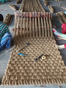 Rollo de alfombrilla de fibra de coco natural de 10m de longitud, 65kg, color marrón, respetuoso con el medio ambiente para pasarelas, tamaño 1,5*10m para el mercado coreano - Product Image 6