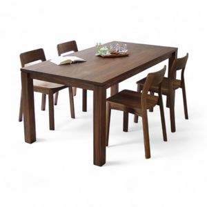 Rectangular Dining Set <b>Table</b> in Natural Solid Wood and Modern Style For Home Furniture and Garden Furniture - Product Image 1
