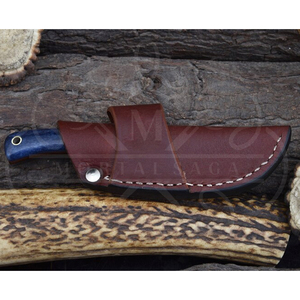 Couteau de chasse artisanal en acier Damas, manche en Micarta et bois de jute, couteau de survie Bushcraft à lame pleine, fournisseur OEM - Product Image 5