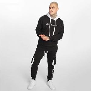 Conjunto Deportivo de Maternidad con Capucha Estilo Vintage de los 90, Retro, Oversize, Unisex, Y2K, Jogger, Poliéster Grueso para Hombre - Product Image 3