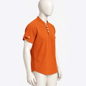 Camisetas de Alta Calidad para Hombre, Color Granate Sólido, Manga Corta, Transpirables, Listas para Usar, Corte Regular, Tejido Informal - Product Image 6