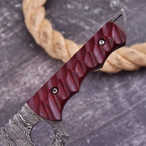 Couteau de chef à lame fixe en acier Damas fait main sur mesure, couteau de boucher pour le camping, couteau à découper, couteau à désosser, vente en gros 2026 UE - Product Image 3