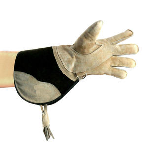 ถุงมือหนังนิรภัย ยาวถึงข้อมือ ไม่บุซับใน กันความร้อน สำหรับกิจกรรมกลางแจ้งในฤดูหนาว แบบเรียบง่าย พร้อมพู่ห้อยปิดท้าย - Product Image 6