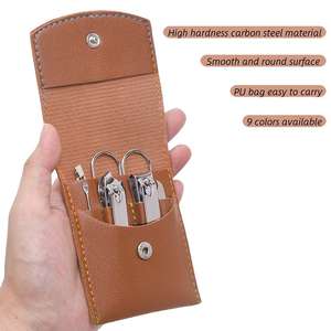 Lujoso Kit de Manicura y Pedicura de 7 Piezas para Mujer, Juego de Tijeras para Uñas de Acero Inoxidable, Cortaúñas Profesional, Bolsa de PU - Product Image 3