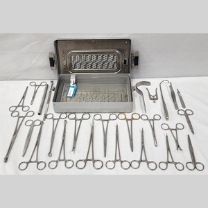 25 piezas de instrumentos médicos quirúrgicos Jarit OR con bandeja de esterilización Aesculap - Product Image 1