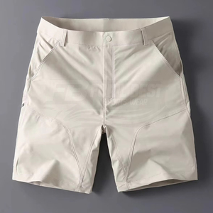 Pantalones Cortos Bermuda de Malla de Secado Rápido para Hombre, Color Sólido, Cintura Media, Cierre de Cremallera, Ropa Casual para Exteriores, ¡Venta Caliente! - Product Image 1