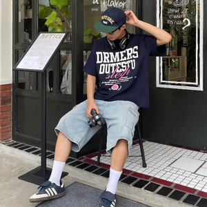 T-shirt Unisexe Coupe Boxy ODM OEM en Polyester/Coton, Style Urbain Imprimé, Grandes Tailles pour Hommes et Femmes, Respirant, Écologique, Séchage Rapide - Product Image 6