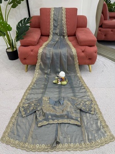 Hermoso Sari de Seda de Diseño FATEMA FASHION, Secado Rápido, Estilo Casual, para Todas las Temporadas, para Bodas, Festivales, Fiestas, Novias - Product Image 3