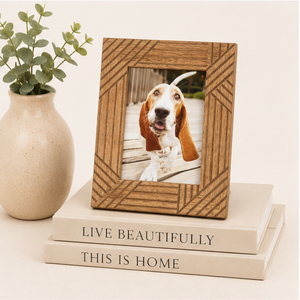 Wholesale Geometric Carved Solid <b>Wood</b> Photo <b>Frame</b> Tabletop Handcrafted Wooden <b>Picture</b> <b>Frames</b> for Home Office Decor - Product Image 4
