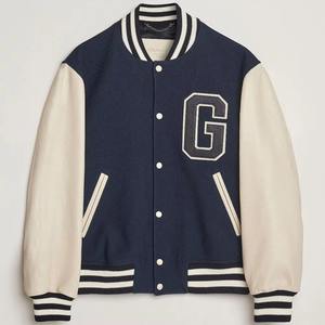 Chaqueta Varsity de Lana Formal con Logotipo Personalizado en la Parte Delantera para Hombre y Mujer, Impermeable y Resistente al Viento, para Invierno, Fabricante - Product Image 1