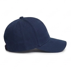 Unisex <b>Navy</b> Blue Cotton <b>Baseball</b> <b>Cap</b> Casual Style Adjustable Fit Four Seasons Wear - Product Image 4