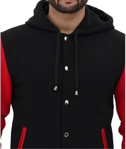 High Quality <b>Men's</b> Letterman Varsity <b>Jackets</b> Custom Embroidered <b>Leather</b> Sleeves Wool Winter-Manufacturer Direct Wholesale - Product Image 4