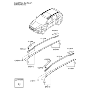 Repuestos y Accesorios para Autos y Camionetas Tucson, Nuevo, Lado Izquierdo 872512S500 - Product Image 2