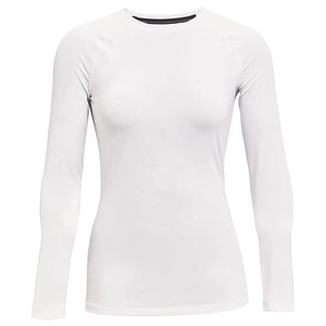 Haut de sport d'hiver pour femme à manches longues, haute performance, compressif, écologique, extensible en Spandex, anti-humidité, pour la gym, en gros - Product Image 5