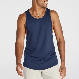 Men's Lightweight Casual Gym Tank <b>Tops</b> Custom Logo 100% Cotton Breathable Workout Fitness <b>Top</b> Soft <b>White</b> Plain Blank Sport - Product Image 6