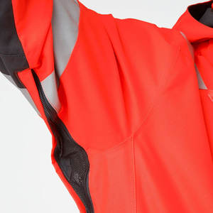 High Quality Slim Stand Collar High Visibility Winter Reflective Safety Waterproof <b>Canvas</b> Jackets Breathable Custom Rain Coats - Product Image 6