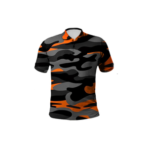 Polo de Golf de Secado Rápido para Hombre, Talla Grande, Manga Corta, Poliéster y Spandex, Ropa Deportiva con Diseño en Blanco para Sublimación, Venta al Por Mayor - Product Image 1