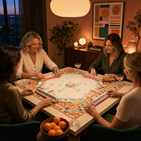 Tapis de Mahjong Américain Personnalisés en Néoprène 33x33 Pouces Antidérapants Colorés Style Art Déco Housse de Table Carrée Cadeau Soirée Jeux OEM ODM Vente en Gros