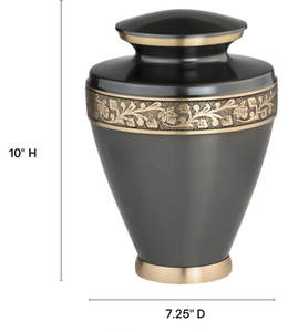Urnes funéraires décoratives en laiton pour cendres d'adultes, urnes faites à la main pour hommes et femmes, urnes funéraires - Product Image 2