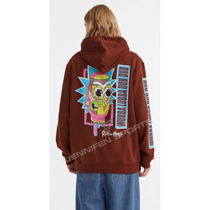 Sweat-shirt à capuche décontracté pour homme, style hip-hop streetwear, 100% coton, avec cordon de serrage, pour logo personnalisé - Product Image 6