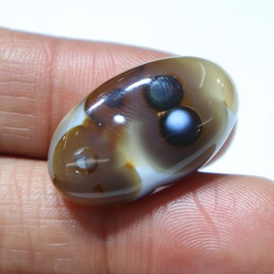 Piedra Preciosa Natural de Ágata Sulemani Aqeeq, Cabujón de Ágata con Rayas, Piedra Suelta Lisa, Proveedor Mayorista de Piedras para Joyería - Product Image 1