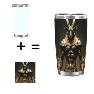 Double Wall Stainless Steel Tumbler 20oz Vacuum <b>Insulated</b> Silver Office Home Car Use <b>Cup</b> - Product Image 1