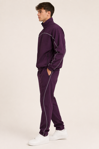 Vêtements de jogging personnalisés pour hommes, coupe-vent en polyester uni à capuche, survêtement respirant, séchage rapide, léger, décontracté - Product Image 4
