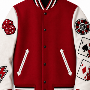 Custom Varsity <b>Jacket</b> Men's Wool Blend <b>Leather</b> Sleeve Button Up Streetwear Baseball <b>Jacket</b> Bulk Wholesale OEM - Product Image 3