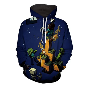 Comfortable 100% Cotton Quick Drying Winter Season <b>Plain</b> OEM Customized Discharge Printing Terry Fabric Unisex Pullover <b>Hoodies</b> - Product Image 6