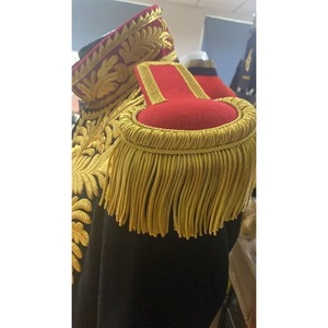 Hamza Badges OEM Imperial Gold Bullion Eco-Friendly Handmade Epaulettes Fringe Braid Wholesale Decorative Trim Wire - Product Image 1