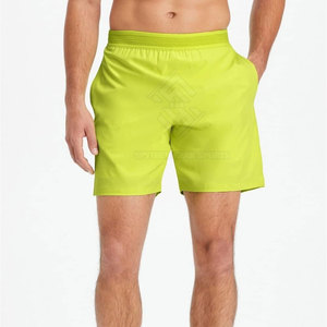 Wholesale Price Outdoor Use Men Double <b>Layer</b> Shorts Custom Logo Oversized Light Weight Solid Casual <b>Mid</b> Waist - Product Image 2