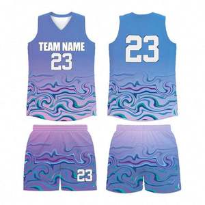 Conjuntos de Ropa de Baloncesto con Jersey de Calentamiento Sublimado de Doble Cara para Hombre, Diseño Más Reciente 2026, Envío Rápido - Product Image 6