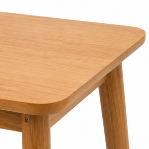 ARTERRA Premium Japandi Teak Wood <b>Dining</b> Set Modern Rectangle Table Curved Back <b>Chairs</b> for Apartment - Product Image 4