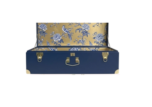 Metal Storage Trunk <b>Box</b> Lidded Rectangle Medium Capacity Stackable Home Organization Brown Trunk <b>Box</b> For Wedding Gift Use - Product Image 3