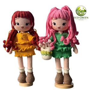 Muñeco de Ganchillo de Lujo, Amigurumi, Juguete de Peluche, Estilo Pastel, Figura Coleccionable de Peluche para Decoración de Habitaciones y Dormitorios, Venta al por Mayor - Product Image 3