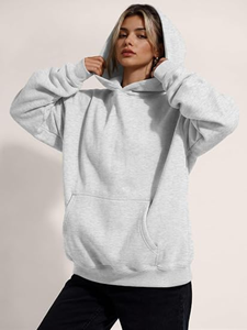 High Quality Plain <b>Hoodies</b> No <b>String</b> Cropped Hoodie Men Custom Blank Cotton Oversized Pullover Hoodie - Product Image 2
