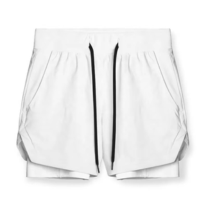 Men's Double <b>Layer</b> Fitness Shorts Men Fitness Gym Training 2 in 1 Sports Shorts Quick Dry Workout Jogging Double <b>Layer</b> Shorts - Product Image 5