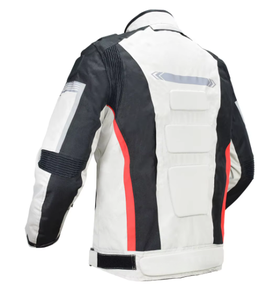 Unisex <b>Motorcycle</b> Racing <b>Jacket</b> Pants Set Waterproof PU Leather Quick Dry Breathable Windproof Protective Armor Zipper Pockets - Product Image 2