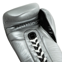Guantes de boxeo de cuero genuino 100% de alta calidad con cordones y logotipo personalizado.