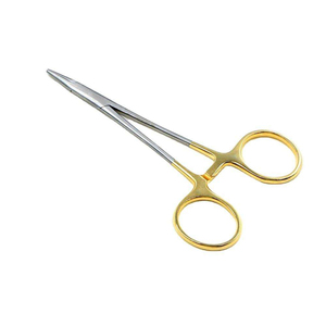 Porte-aiguille dentaire manuel plaqué or, instrument chirurgical hémostatique en acier inoxydable, outil de précision réutilisable CE - Product Image 1