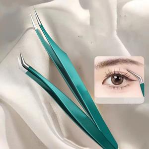 Juego de Pinzas para Cejas de Acero Inoxidable, Herramientas de Maquillaje para Remover Pestañas, Duraderas, Antioxidantes, Pinzas para Injerto - Product Image 4