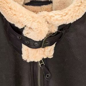 Fashionable Men's Genuine Leather <b>Jacket</b> Zipper Stand Collar Breathable Windproof Customized Pockets Winter <b>Punk</b> Retro Style - Product Image 2