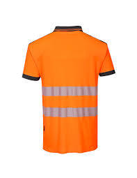 Équipement de sécurité pour la course nocturne, t-shirt polo en polyester pour hommes, design avec bordure réfléchissante, t-shirt d'entraînement athlétique, vente en gros - Product Image 2