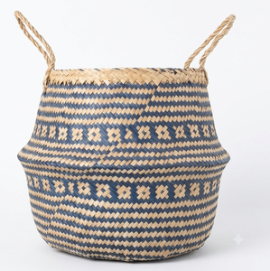 Woven <b>Belly</b> <b>Basket</b> Nursery Storage <b>Basket</b> Planter <b>Basket</b> Coastal <b>Basket</b> Minimalist Storage <b>Basket</b> Collapsible Storage <b>Basket</b> - Product Image 1