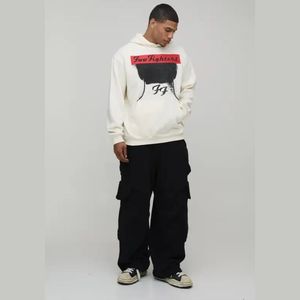 Vente en gros de sweats à capuche surdimensionnés pour hommes, de luxe, personnalisés, en coton lourd 100% (500 g/m²), sans cordon - Product Image 1